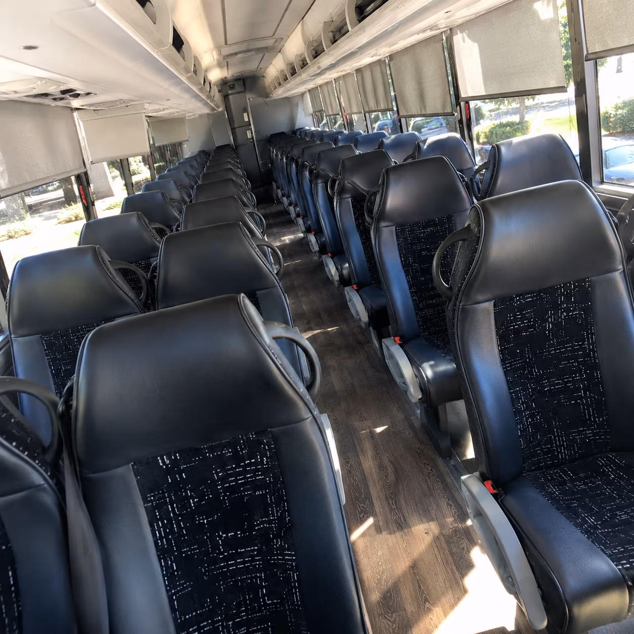 pico rivera charter bus rental interior